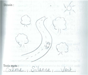 La route rassurante selon Elise : calme, silence, vert