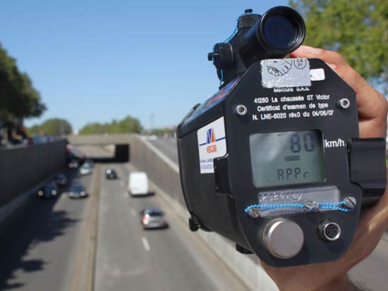 contrôle radar et retrait de permis