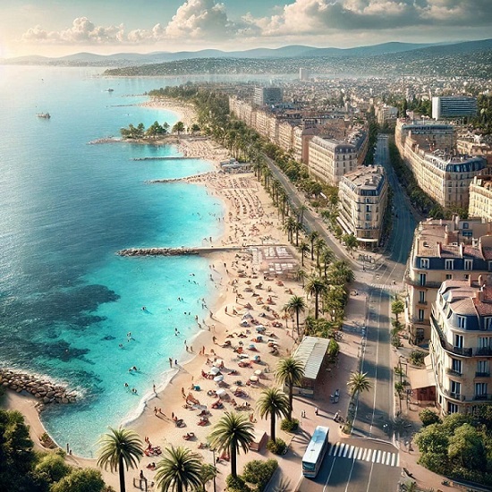 Paysage de Toulon et ses lieux de stage de récupération de points.